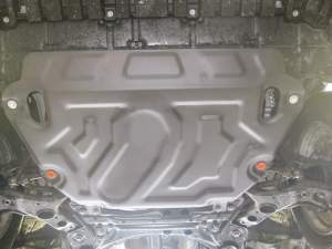 Защита картера и КПП Toyota RAV4 10-12 III (XA30) V-2,0 (установка защиты на пыльник) сталь, 2 мм 6085